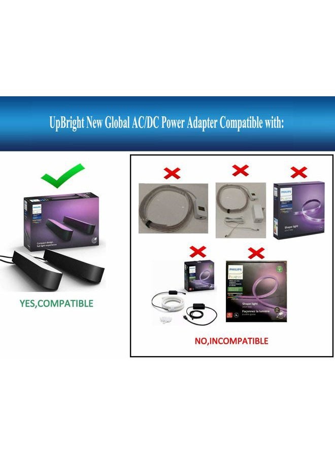 UPBRIGHT 24V AC/DC Adapter Compatible with Philips Hue Play Light bar Starter Set 440400980001 S020XM2400083 78201 30 U7 78202 7820230U7 7820330U7 7820331U7 7820430U7 Sync Box 555227 LED Power Supply - Image 3