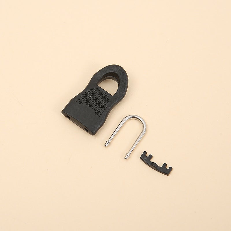 Tool-Free Detachable Zipper Pull Tab for Garments, Shoes Rubber black trumpet