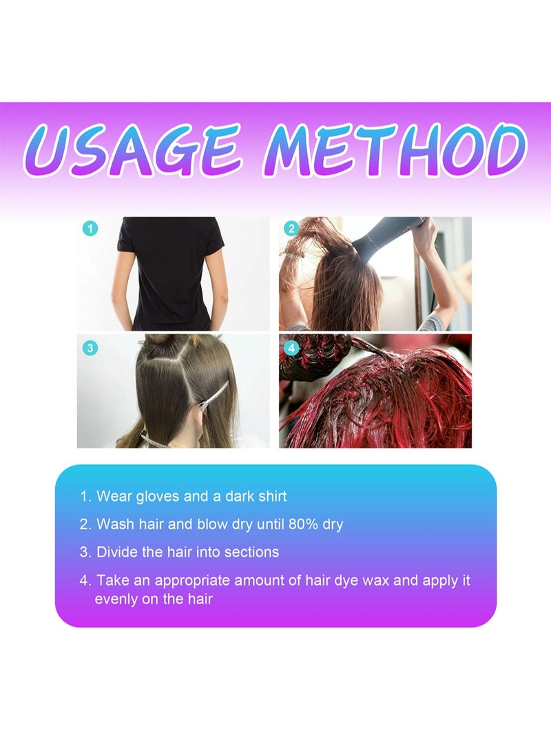 Jaysuing - Hair Coloring Wax, Hair Color Cream, Long Lasting Easy to Apply Natural Washable Temporary Hair Dye Color Wax for Cosplay Festival School Parties and Fashion Events 120g - Image 1