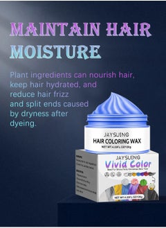 Jaysuing Hair Coloring Wax, Hair Color Cream, Long Lasting Easy to Apply Natural Washable Temporary Hair Dye Color Wax for Cosplay Festival School Parties and Fashion Events 120g  - Image 4