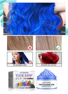 Jaysuing Hair Coloring Wax, Hair Color Cream, Long Lasting Easy to Apply Natural Washable Temporary Hair Dye Color Wax for Cosplay Festival School Parties and Fashion Events 120g  - Image 3
