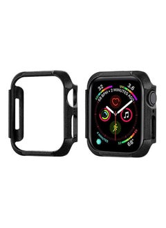 NIBEMINENT Iwatch case for Apple watch series 4 / 5 6 frosted PC armor case(44mm) Black  - Image 2