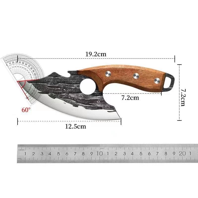 UNIQUE CART Boning Knife for Meat Cutting Vegetable Cutting 8 inch Knife Hand Forged Full Tang Knife for Kitchen Camping Gift for Men - Image 4