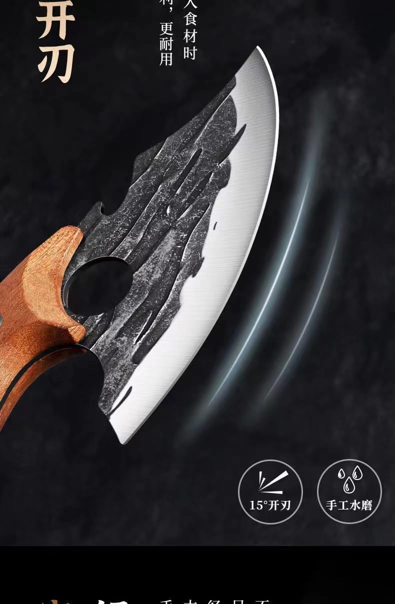 UNIQUE CART Boning Knife for Meat Cutting Vegetable Cutting 8 inch Knife Hand Forged Full Tang Knife for Kitchen Camping Gift for Men - Image 2