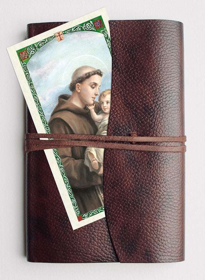 Trendzeen St Anthony of Padua Statue Figurine (4 Inch), Laminated Prayer Card, Saint Anthony Pocket Token Coin, The Lord's Prayer Card | Patron Saint of Lost Things Set of 4 Items - Image 4