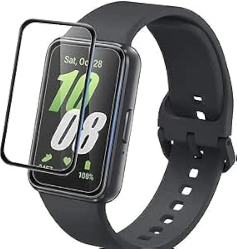 واقي شاشة Next Store متوافق مع Samsung Galaxy Fit 3، فيلم حماية ثلاثي الأبعاد منحني ذو حواف ناعمة [مضاد للخدش] [خالي من الفقاعات] [مقاوم للكسر للغاية] [حساسية عالية].