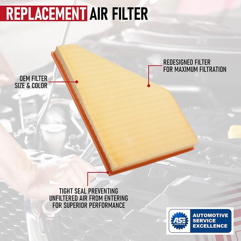 AA Ignition Replacement Air Filter for Buick, Cadillac, Chevrolet, and GMC Vehicles - 2.0L, 2.5L, 3.6L (2017-2021) - Image 4