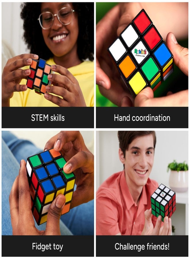 روبيكس مكعب روبيك، المكعب الأصلي 3x3، لعبة ألغاز لحل المشكلات، أحجية مطابقة الألوان، لعبة لتخفيف التوتر، أحجية حسية، هدية مثالية لسلة عيد الفصح، للأعمار من 8 سنوات فما فوق - Image 5