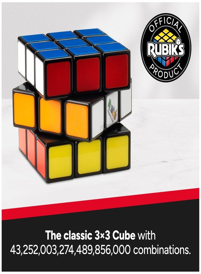 روبيكس مكعب روبيك، المكعب الأصلي 3x3، لعبة ألغاز لحل المشكلات، أحجية مطابقة الألوان، لعبة لتخفيف التوتر، أحجية حسية، هدية مثالية لسلة عيد الفصح، للأعمار من 8 سنوات فما فوق - Image 3