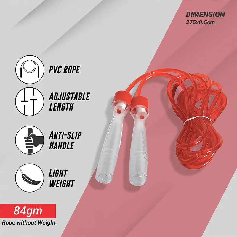 نيفيا Nivia Adjustable Skipping Rope for Cardio Workouts