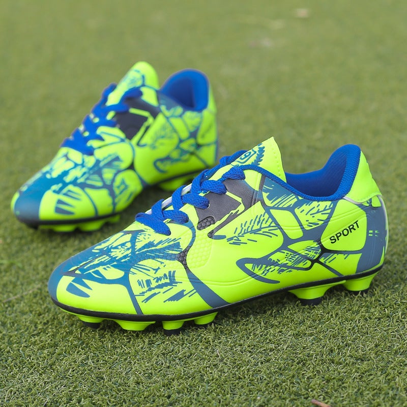 Football Shoes With Broken Spikes, Breathable Long Spikes For Men, Adults, Women, Primary And Secondary School Students, Youth Anti-Slip Training Wear-Resistant Children'S Low-Top Shoes - Image 4