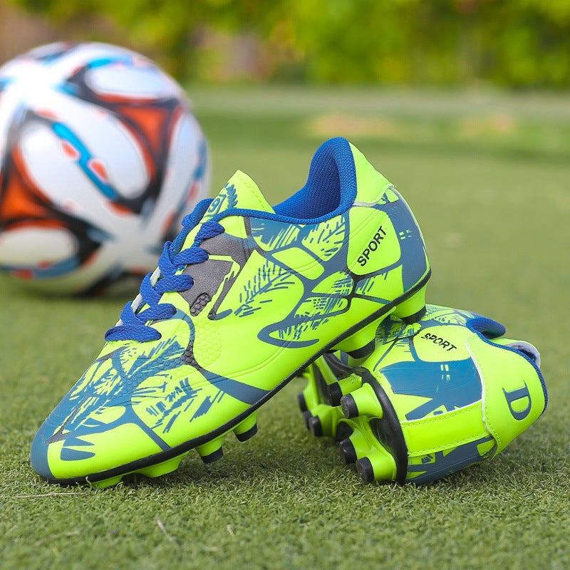 Football Shoes With Broken Spikes, Breathable Long Spikes For Men, Adults, Women, Primary And Secondary School Students, Youth Anti-Slip Training Wear-Resistant Children'S Low-Top Shoes - Image 5