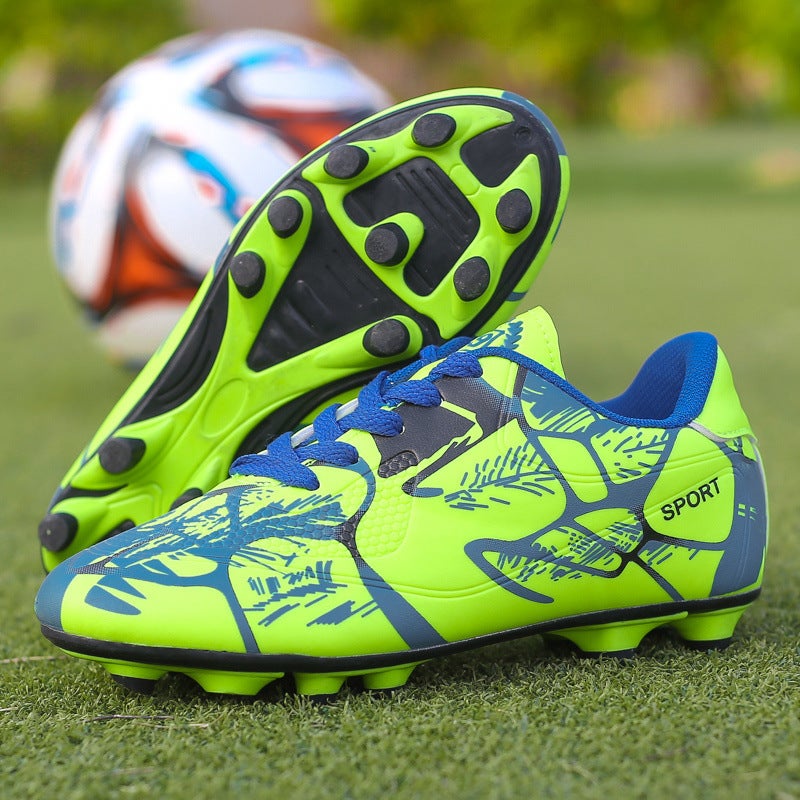 Football Shoes With Broken Spikes, Breathable Long Spikes For Men, Adults, Women, Primary And Secondary School Students, Youth Anti-Slip Training Wear-Resistant Children'S Low-Top Shoes - Image 2