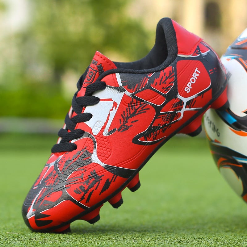 Football Shoes With Broken Spikes, Breathable Long Spikes For Men, Adults, Women, Primary And Secondary School Students, Youth Anti-Slip Training Wear-Resistant Children'S Low-Top Shoes - Image 3
