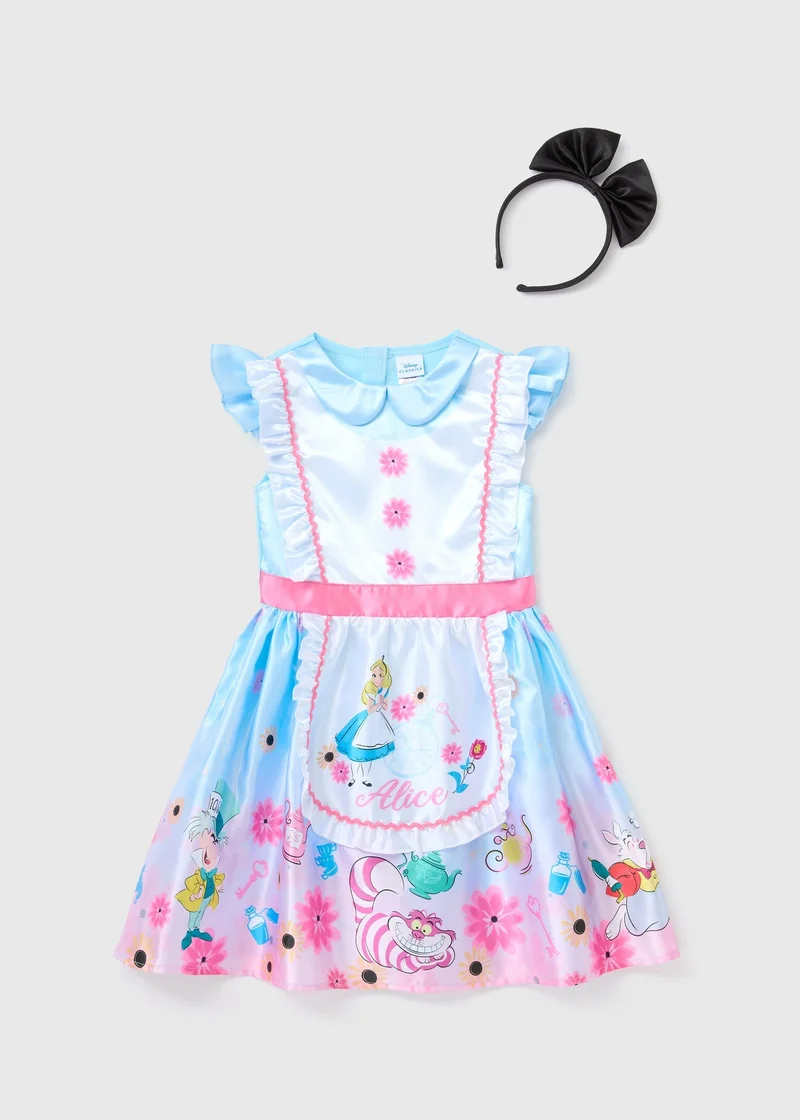 Matalan Alice In Wonderland Kids Blue Alice Costume