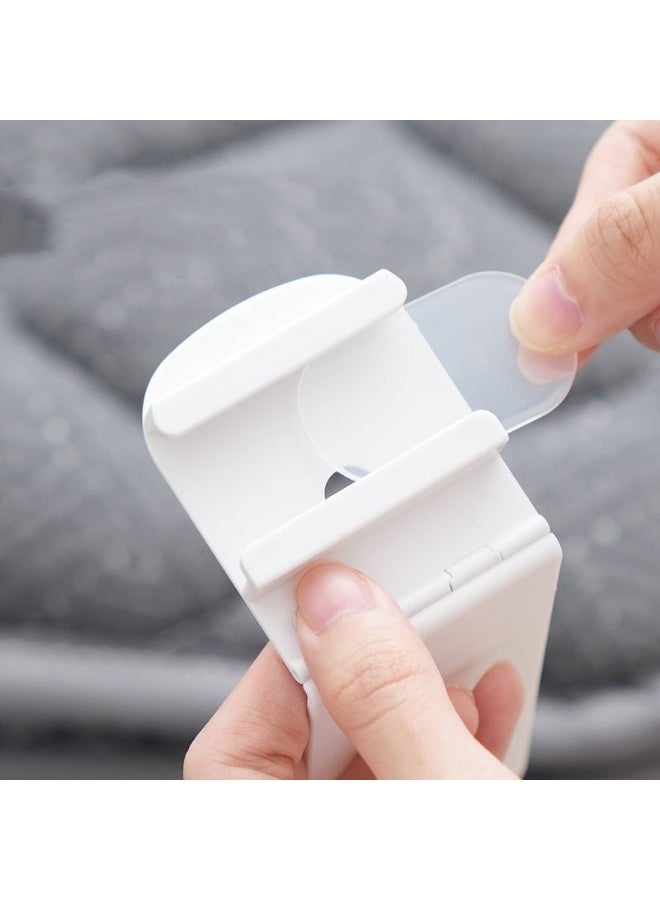 4-Piece Bed Sheet Fastener Set - White Clips for Secure Sheets & Blankets - Image 2