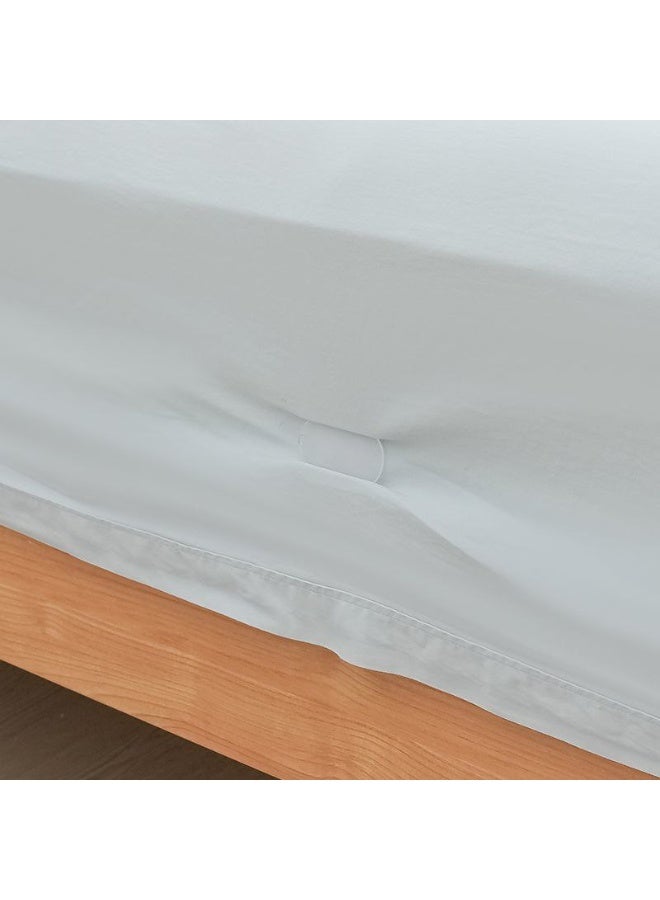 4-Piece Bed Sheet Fastener Set - White Clips for Secure Sheets & Blankets - Image 5