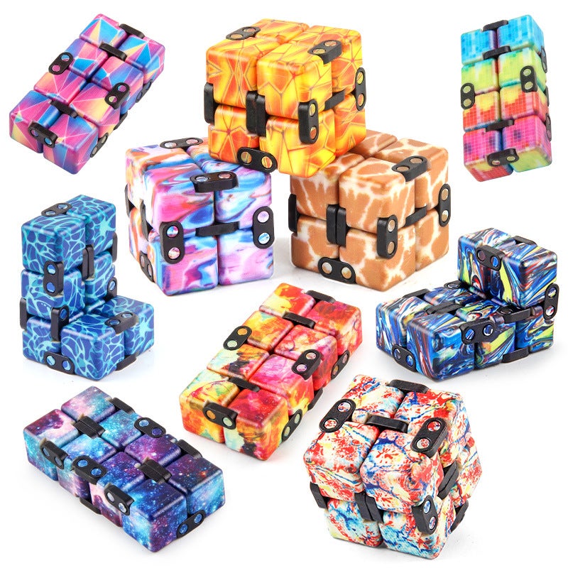 Source Manufacturers Infinite Rubik'S Cube Uv Printing Infinite Folding Decompression Rubik'S Cube New Strange Fingertip Toy Second-Order Rubik'S Cube - Image 2