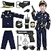 Luucio Police Costume for Kids Police Officer Costume for Kids with Uniform Halloween Costumes for Boys Dress up Role Play Kit for Girls - Image 3