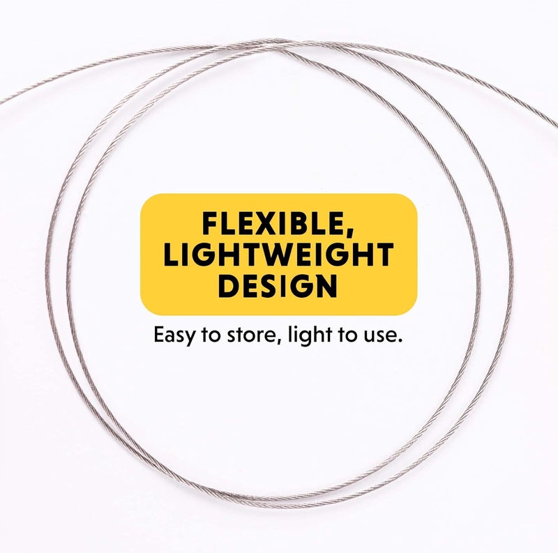 General Tools 858 PVC Hose, Pipe & Tubing Cable Saw with 24-Inch Stainless Steel Serrated Cutting Cable - Image 5