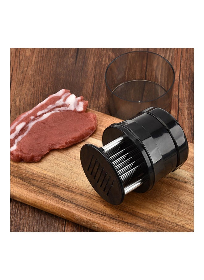 NIBEMINENT Professional Stainless Steel 56 Needles Meat Tenderizer Steak Softener Kitchen Cooking Tools (Grey) Grey 10*4*6cm  - Image 3