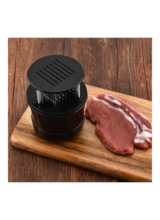 NIBEMINENT Professional Stainless Steel 56 Needles Meat Tenderizer Steak Softener Kitchen Cooking Tools (Grey) Grey 10*4*6cm  - Image 2