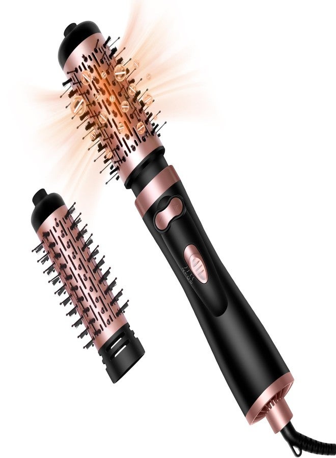 OKWRAP 3-in-1 Round Hot Air Spin Brush Set with 2 Brushes - Image 1