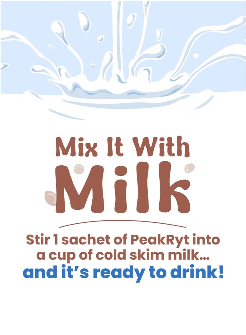 ماكسيفيت بيكريت - بنكهة الشوكولاتة مشروب لزيادة الوزن ، 5 غ بروتين، 25 فيتامين ومعادن، من سن 4 سنوات فما فوق - 10 اكياس (360 جرام) - Image 3