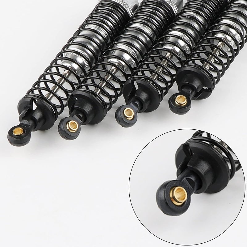 NewZoll 8Pcs White RC Shock Absorbers Oil Aluminum Alloy Shock Spring Absorber Dampers Set Upgrade Parts for 110 RC Car HSP 94111 94188  - Image 4
