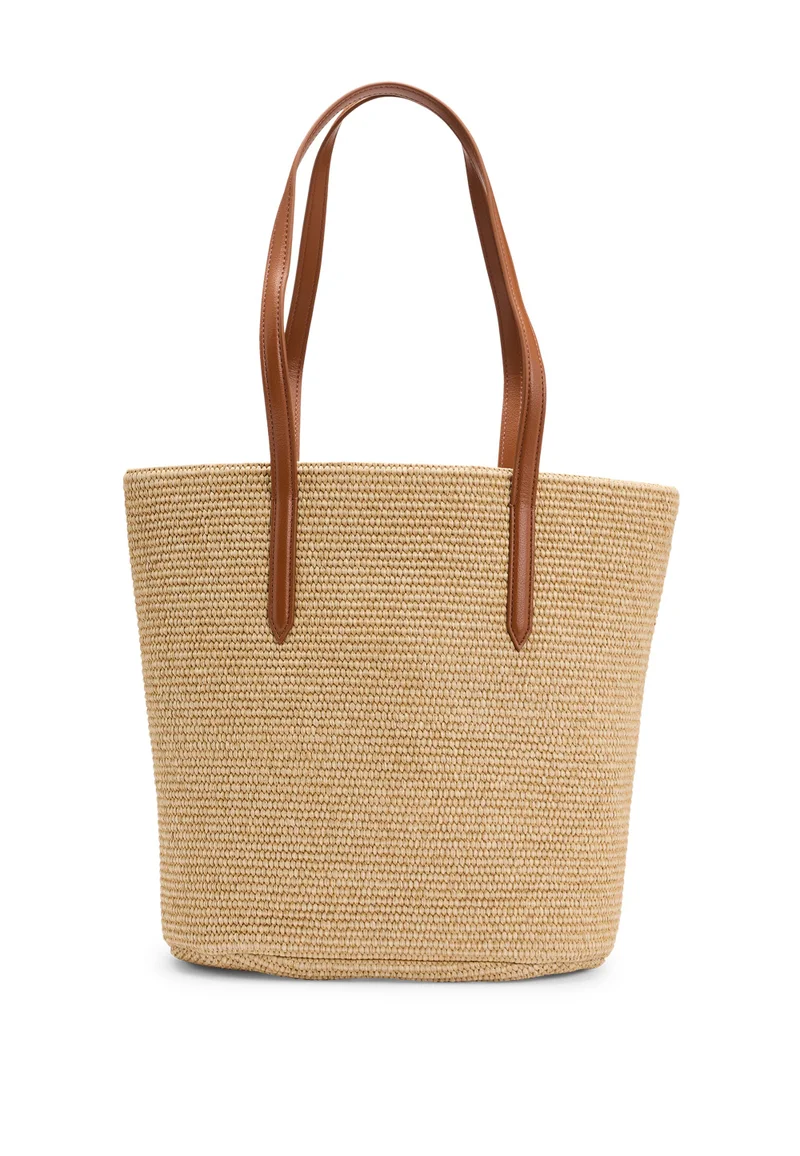 BOSS Natural Raffia tote bag with detachable pouch for Women | Best Price UAE