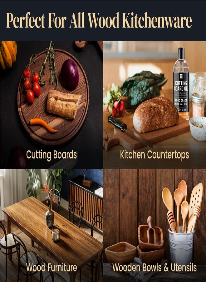 Mevell Food Grade Mineral Oil for Wood Cutting Board - 16oz, Food Safe USP Certified Cutting Board Oil & Butcher Block Conditioner for Bamboo Boards, Marble, Soapstone, Stainless Steel, Made in USA - Image 4