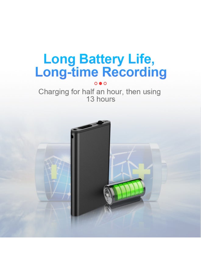 Generic Direct Premium Q1 Encryption Long-term Recording Pen Mp3ai Intelligent HD Noise Reduction Voice-activated Recording Pen-Color:English Q1(micr Interface)-Capacity:8GB  - Image 2