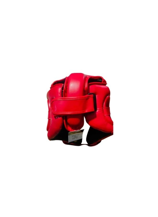Excalibur - Competition head guard Red PU/Amara with Injection Mold  Size: 2XL - Image 1