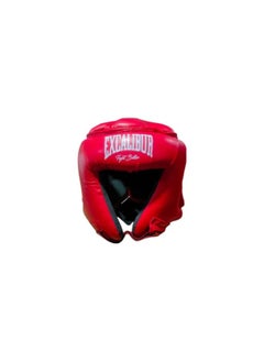 Competition head guard Red PU/Amara with Injection Mold  Size: 2XL
