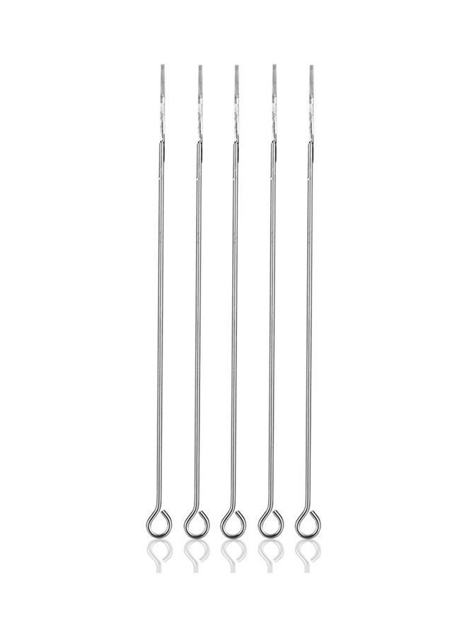 NIBEMINENT 50-Piece 9RS Disposable Sterilized Permanent Needles for Tattoo Machine Gun Silver - Image 2