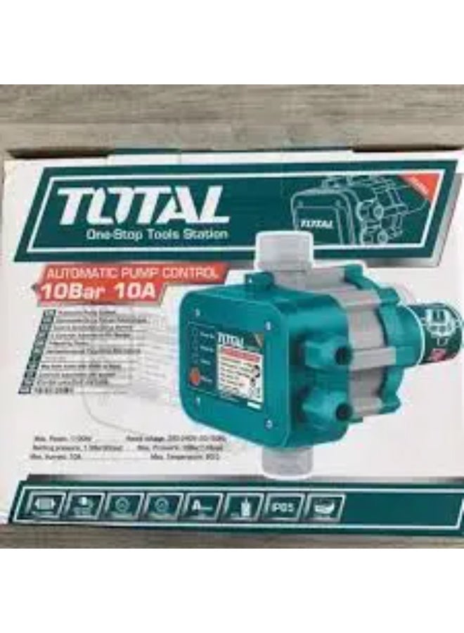 توتال TOTAL جهاز تحكم أوتوماتيكي للمضخة TWPS101، 10 بار، 10 أمبير، 1100 واط كحد أقصى - Image 2