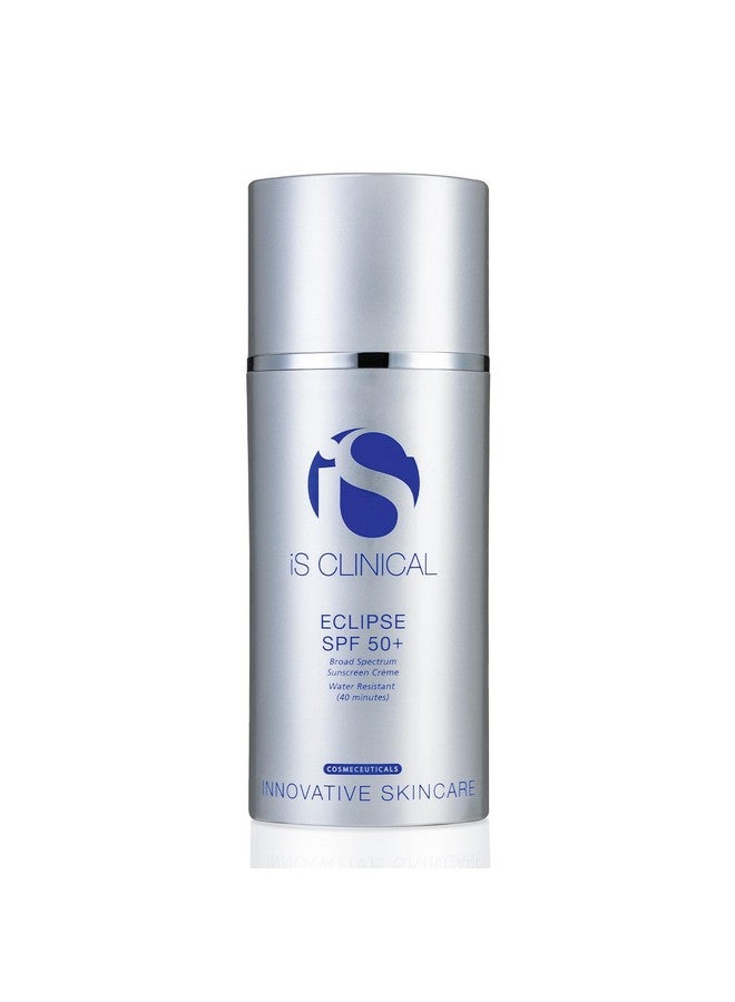 آي إس كلينيكال واقي الشمس iS CLINICAL Eclipse SPF 50+، واقي شمس ملون بأكسيد الزنك، كريم شمس شفاف للغاية غير دهني بلمسة نهائية غير لامعة للوجه - Image 1