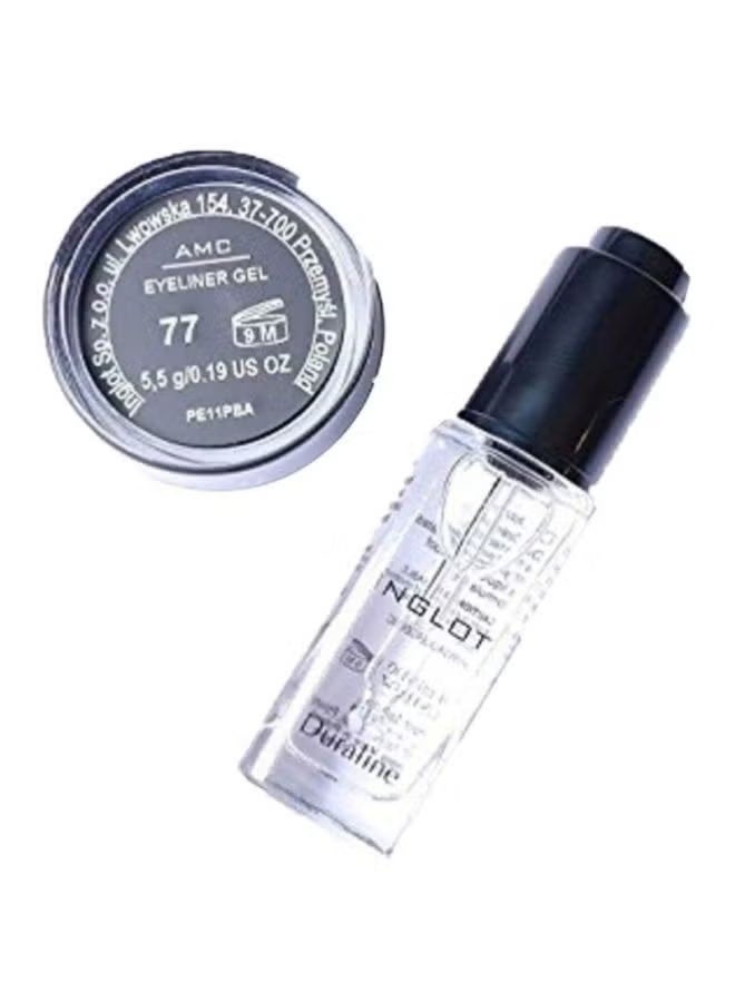 Inglot Amc Eyeliner Gel 77 Black With Duraline Liquid 9ml - Image 1
