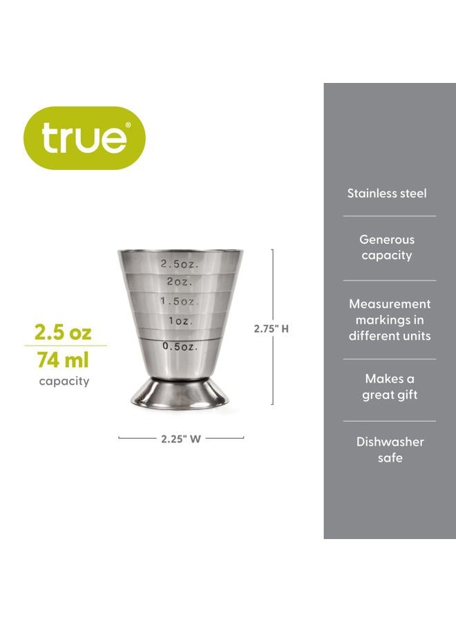 True Trio Multi Unit Measured Jigger, Metallic, 2.75", Multicolor - Image 3