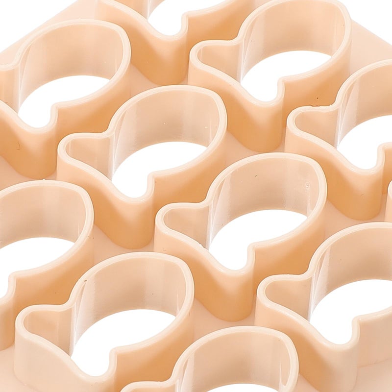Khaki Plastic Fish Shaped Cookie Cutters Multi Cavity Baking Mold For Biscuits - Image 4