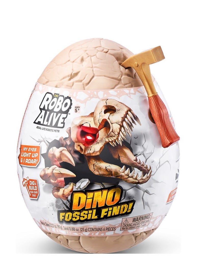ROBO ALIVE - ZURU ROBO ALIVE "Dino Fossil Find" Surprise!! Egg Collectible Toy For Ages 5+ - Image 1