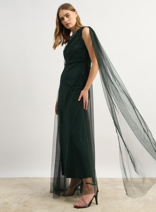 Styli Asymmetric Tulle Dress - Image 3