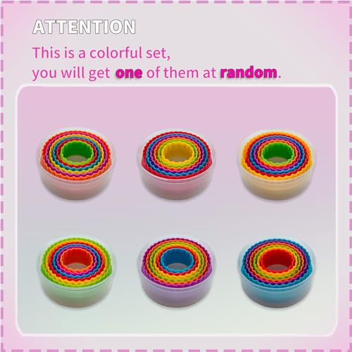 Bolonie Cookie Cutter Set - 6 PCS Perfect for Baking Unique Flower, Round, and Circle Cookies - Image 3