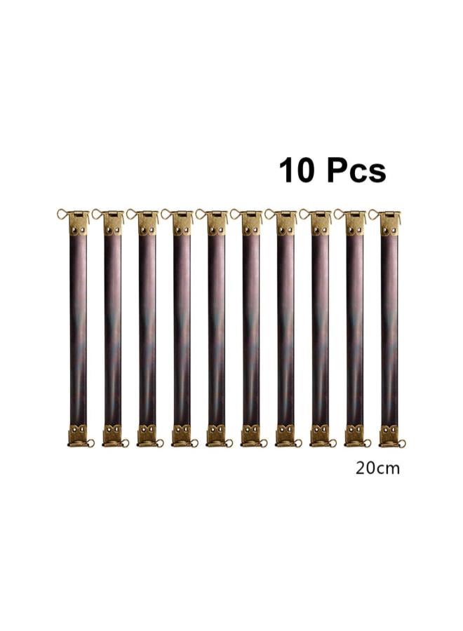 Generic 10pcs Purse Clasp Metal Internal Flex Frame Kiss Clasp Bulk for DIY Craft Handbag Purse Wallet Sewing Making - Bronze Coin Purse Frame 20cm Clutch Bag Frame 