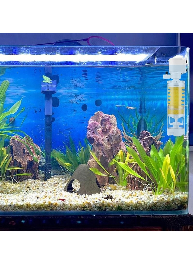 CMGTYYD. مرشح المياه البيئية - مرشح الخزان, مرشح فراغ خزان الأسماك, مرشح الإسفنجة الكيميائية الحيوية متعددة الوظائف للحوض, مرشح الخزان مع الإسفنجة, مرشح خزان السلاحف مضخة المياه لنظام المياه المالحة والمياه العذبة - Image 4