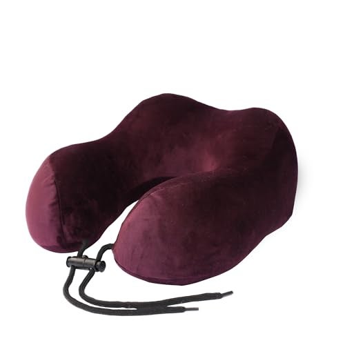 CareFoam Memory Foam Travel Pillow, Comfortable & Supportive Neck Pillow, Pain Relief Sleeping Neck Pillows for Travel, Airplane Pillow for Sleeping Airplane, Car, Office and Home - Image 1