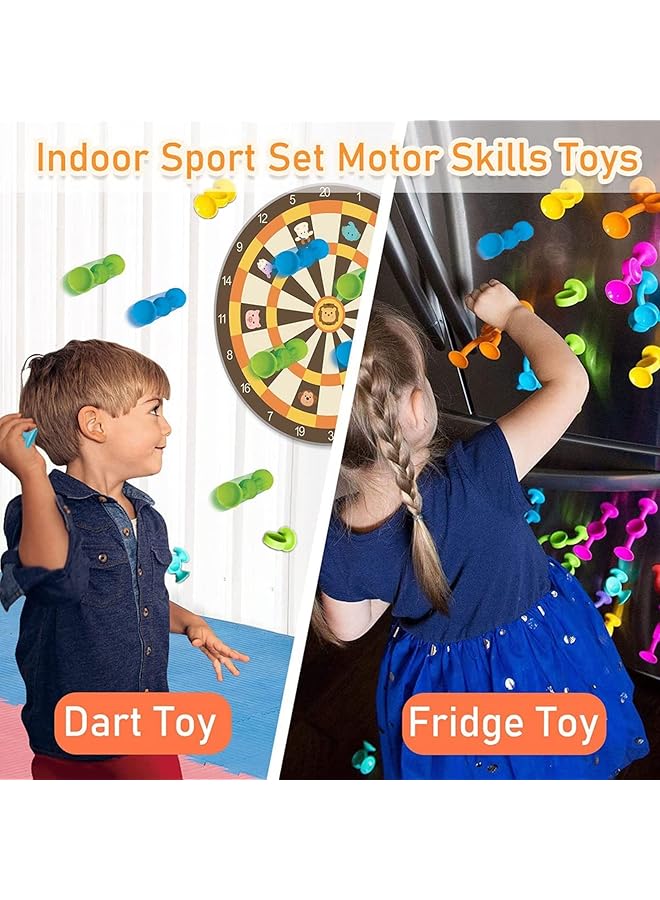 لينجي مجموعة ألعاب حمام شفط مكونة من 27 قطعة من ألعاب المصاصة المصنوعة من السيليكون، لعبة تخزين قشر بيض الديناصور المحمولة للأطفال الصغار والأولاد والبنات - Image 2