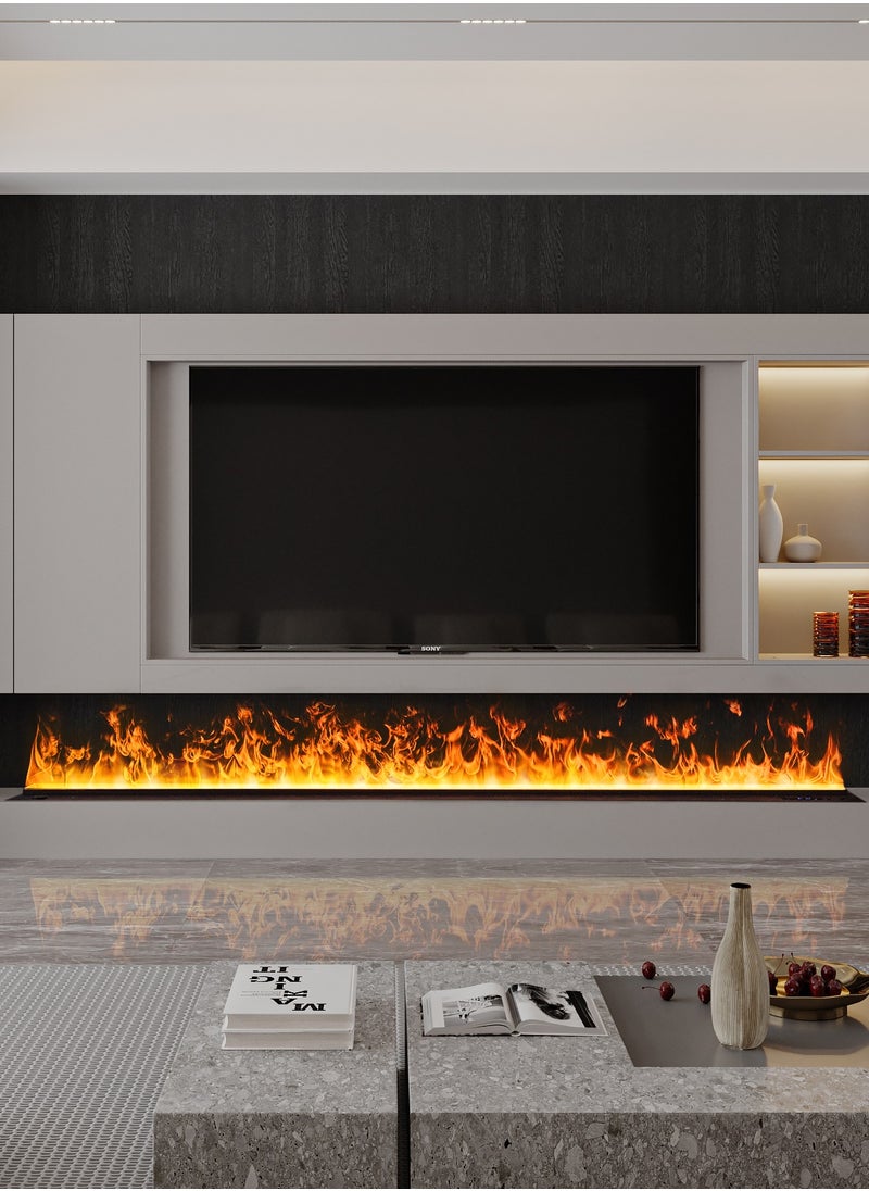 Generic - Smart Steam Flame Fireplace Sound Of Firewood Cracking 3D Water Vapour Electric Fireplace - Image 1