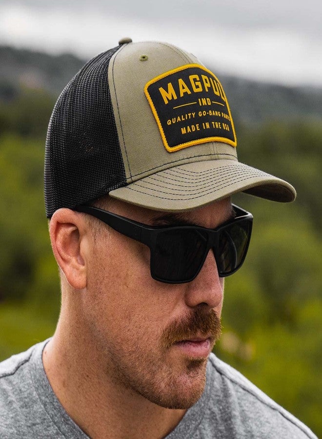 Magpul Trucker Hat Snap Back Baseball Cap, One Size Fits Most, Go Bang Olive - Image 3