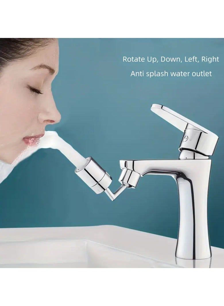 Goolsky A 720° Rotating Faucet For Household Kitchen And Bathroom, Which Prevents Splashing, Saves Water, And Enhances The Experience Of Rinsing Mouth. It Also Extends The Washing And Foaming Functions. - Image 1